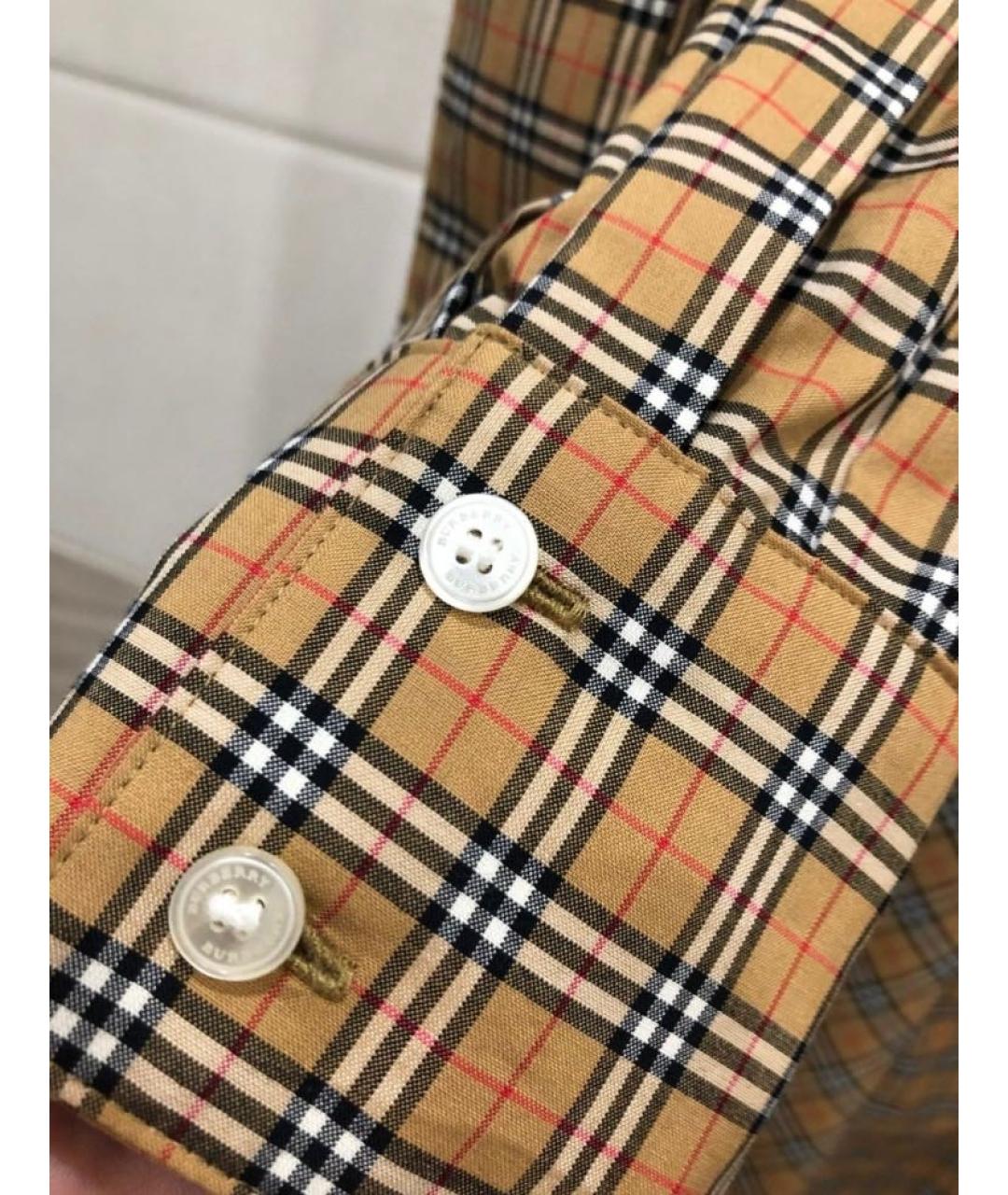 BURBERRY Мульти хлопковое повседневное платье, фото 3