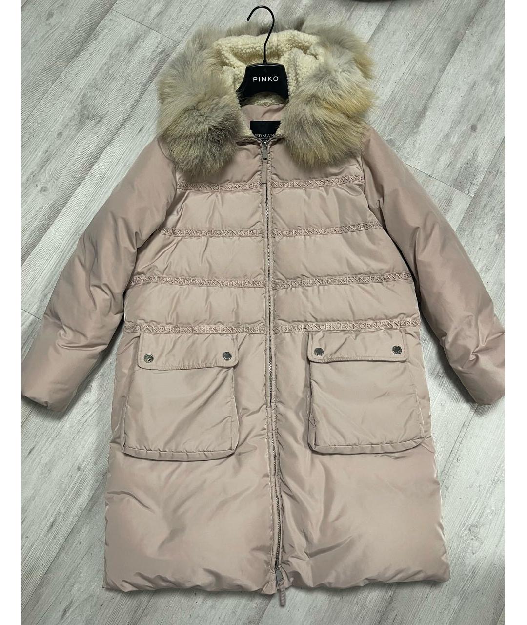 ERMANNO SCERVINO Розовый хлопковый пуховик, фото 7