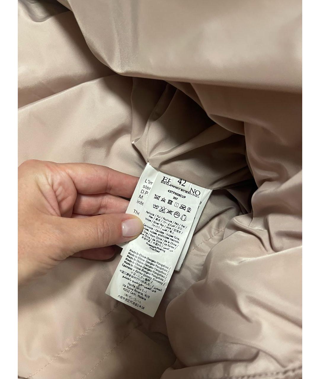 ERMANNO SCERVINO Розовый хлопковый пуховик, фото 6