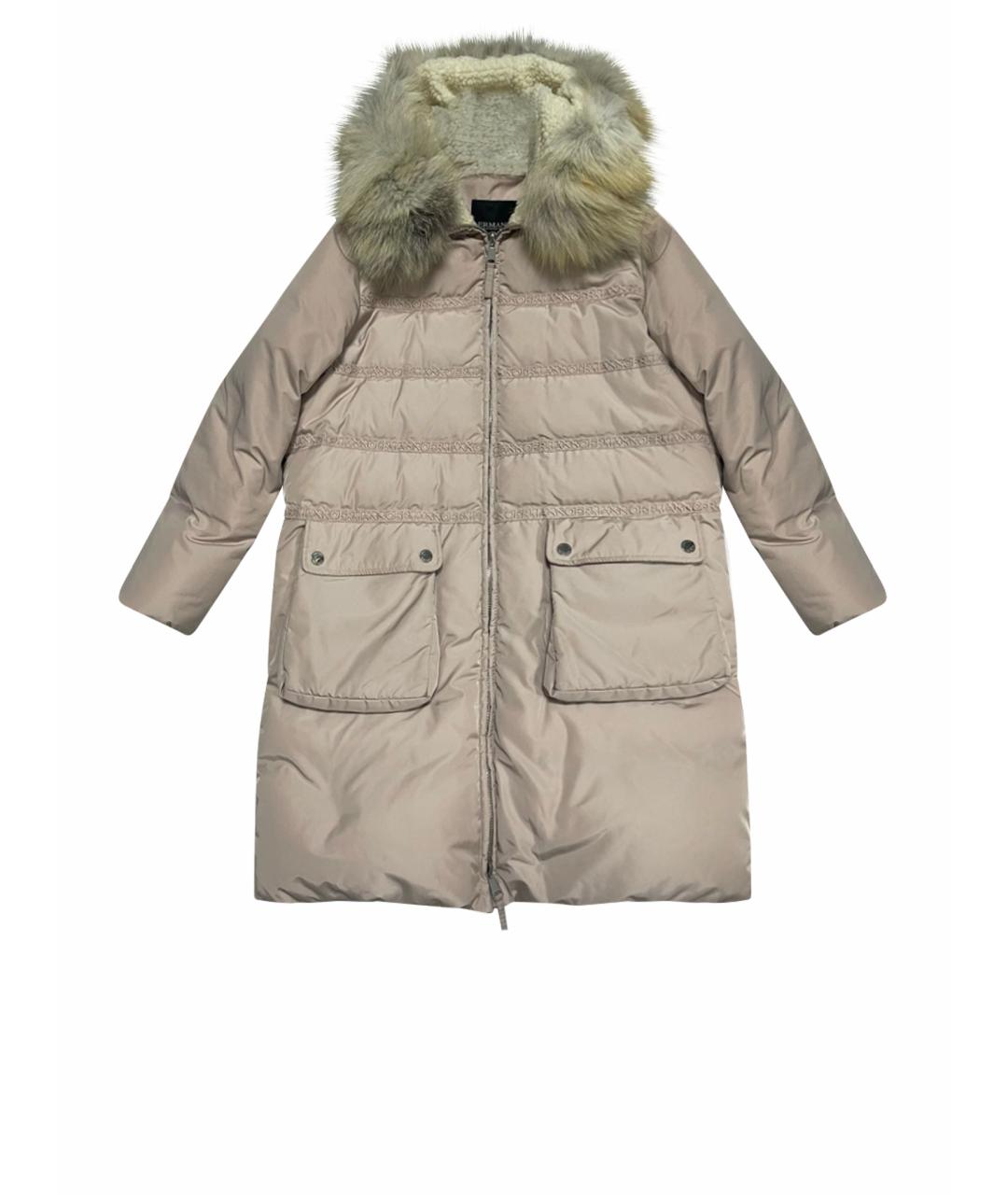 ERMANNO SCERVINO Розовый хлопковый пуховик, фото 1