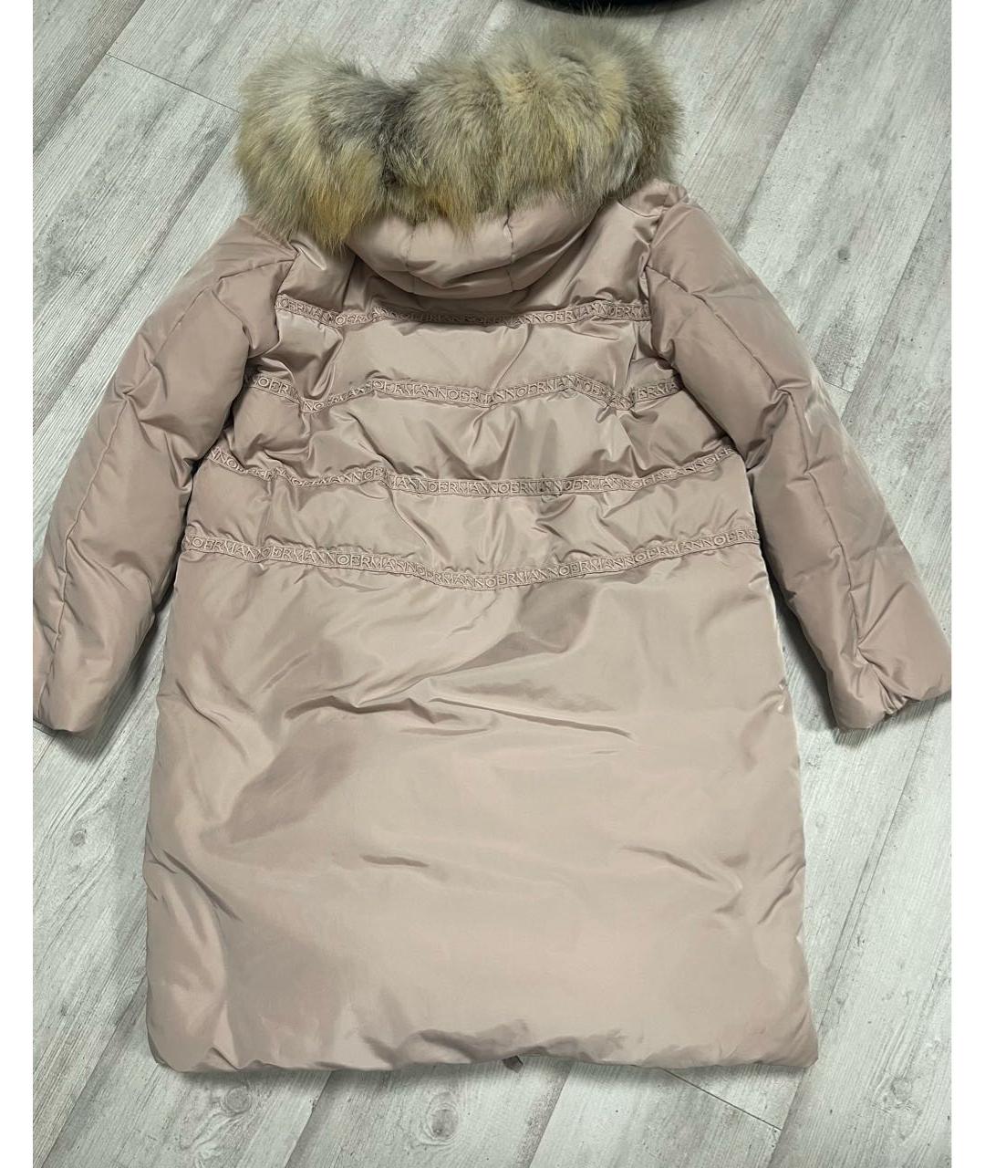 ERMANNO SCERVINO Розовый хлопковый пуховик, фото 2