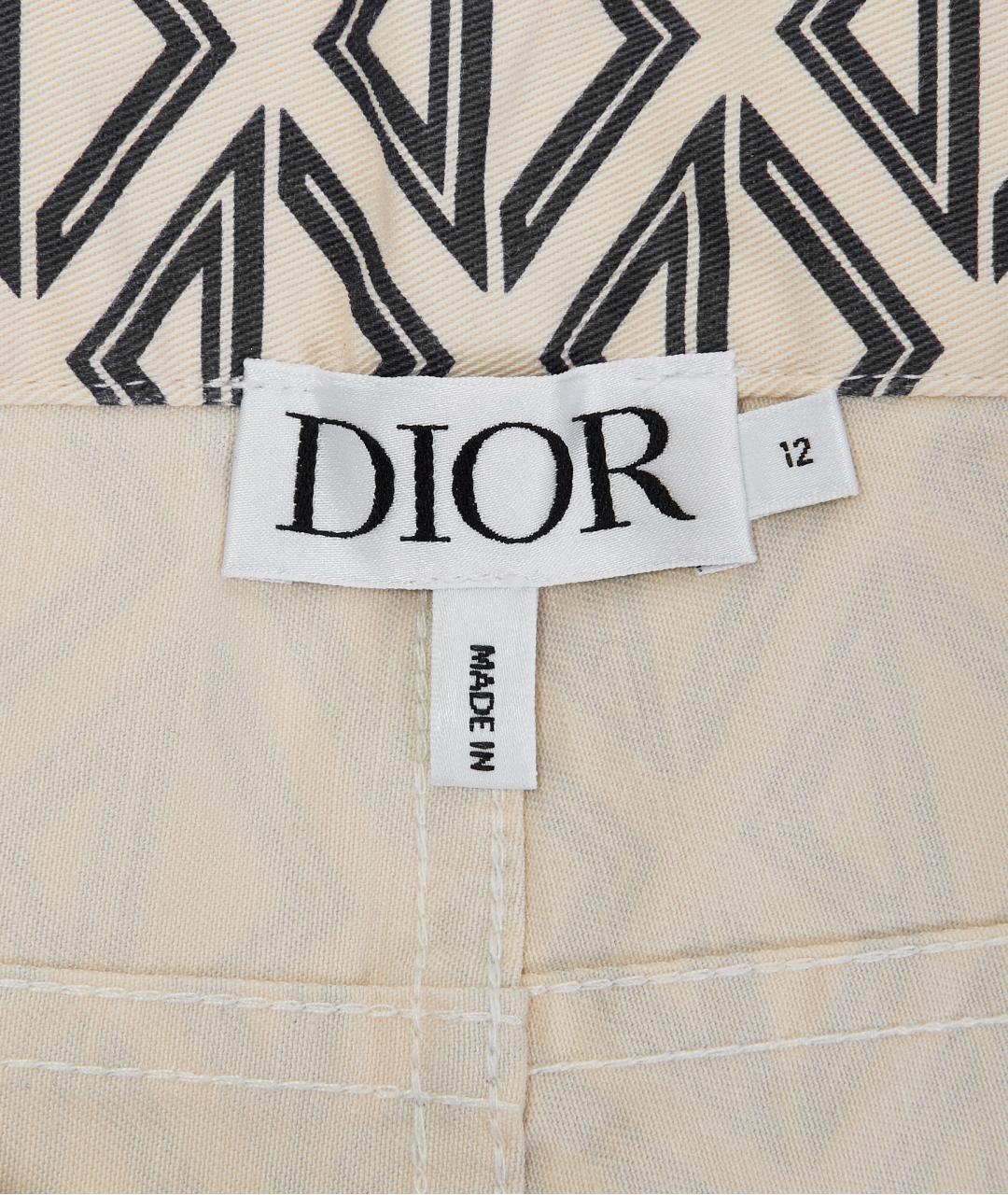 CHRISTIAN DIOR Бежевые деним детские шорты, фото 5