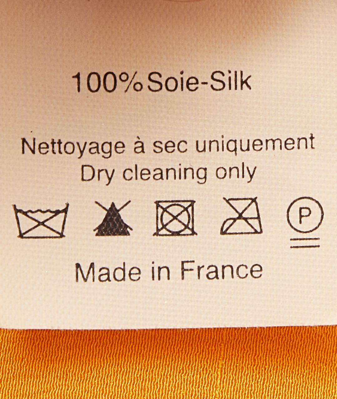 LANVIN Желтое шелковое повседневное платье, фото 5