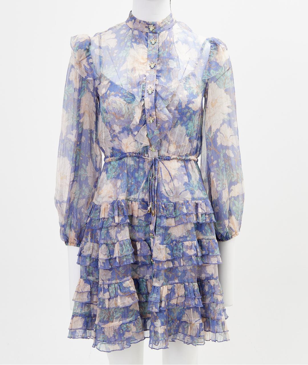 ZIMMERMANN Фиолетовое полиэстеровое вечернее платье, фото 9