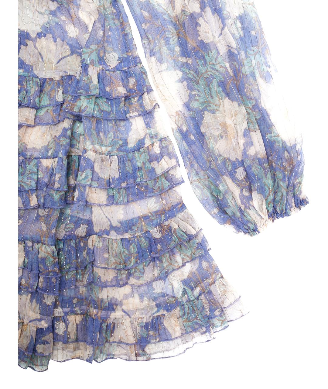 ZIMMERMANN Фиолетовое полиэстеровое вечернее платье, фото 13