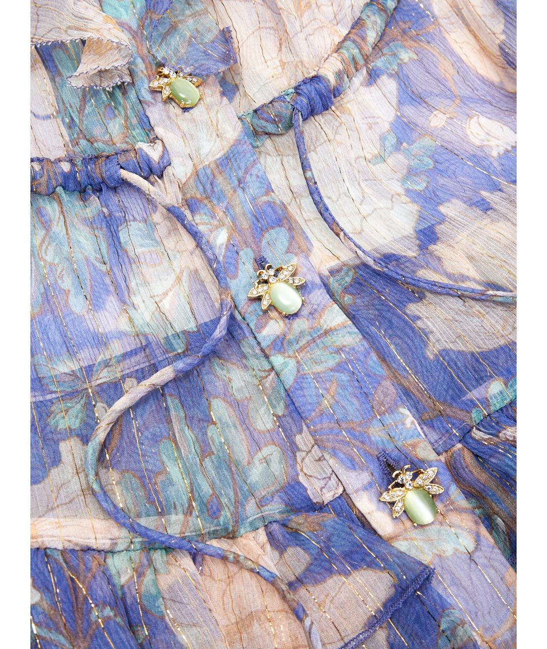 ZIMMERMANN Фиолетовое полиэстеровое вечернее платье, фото 15