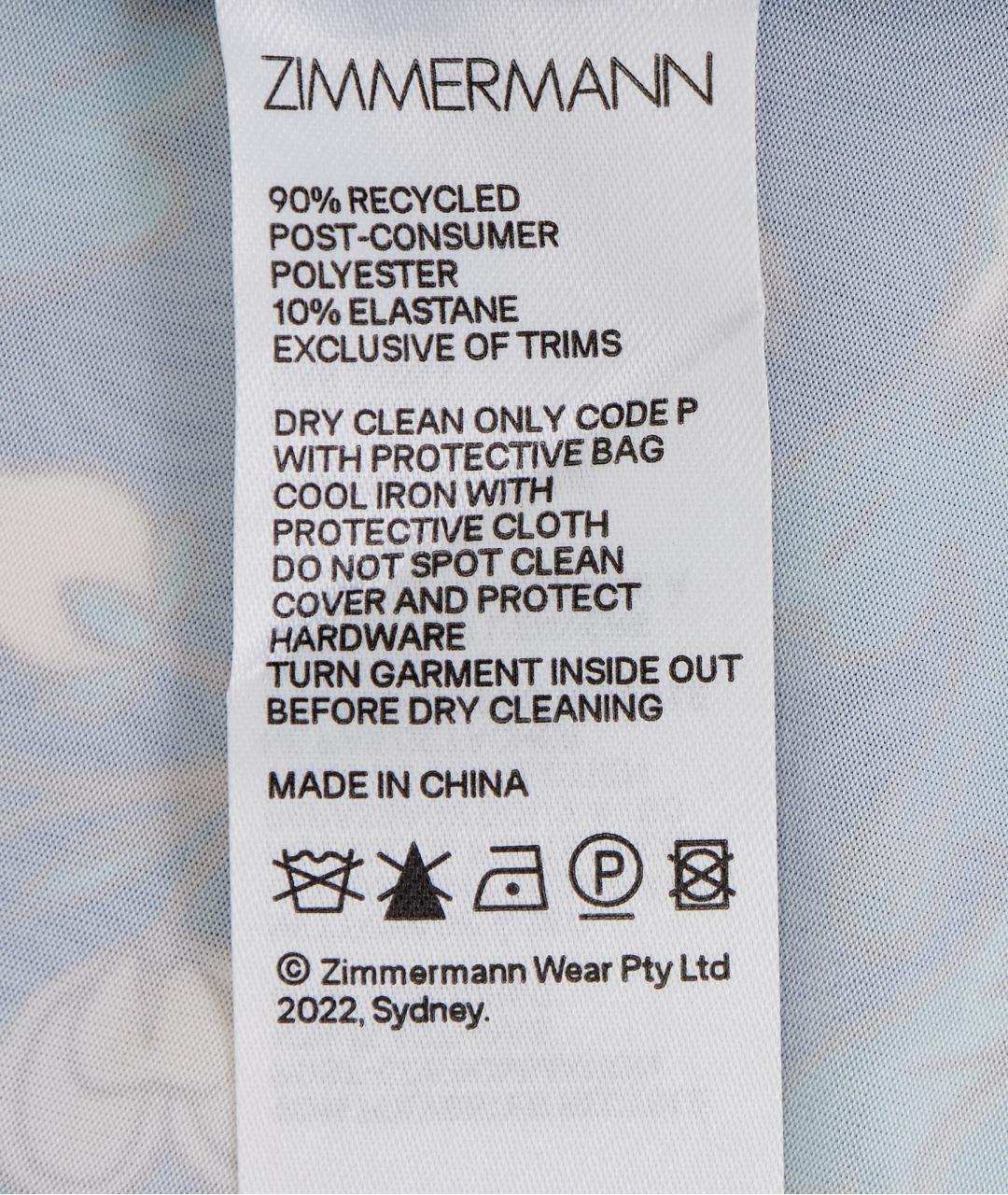 ZIMMERMANN Фиолетовое полиэстеровое вечернее платье, фото 3