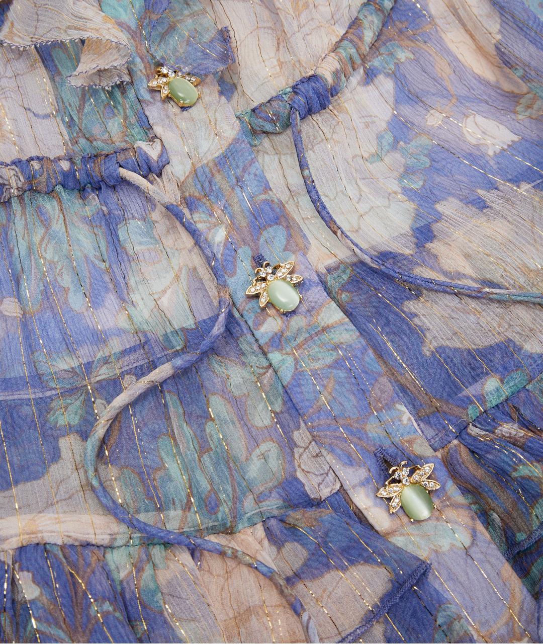 ZIMMERMANN Фиолетовое полиэстеровое вечернее платье, фото 6