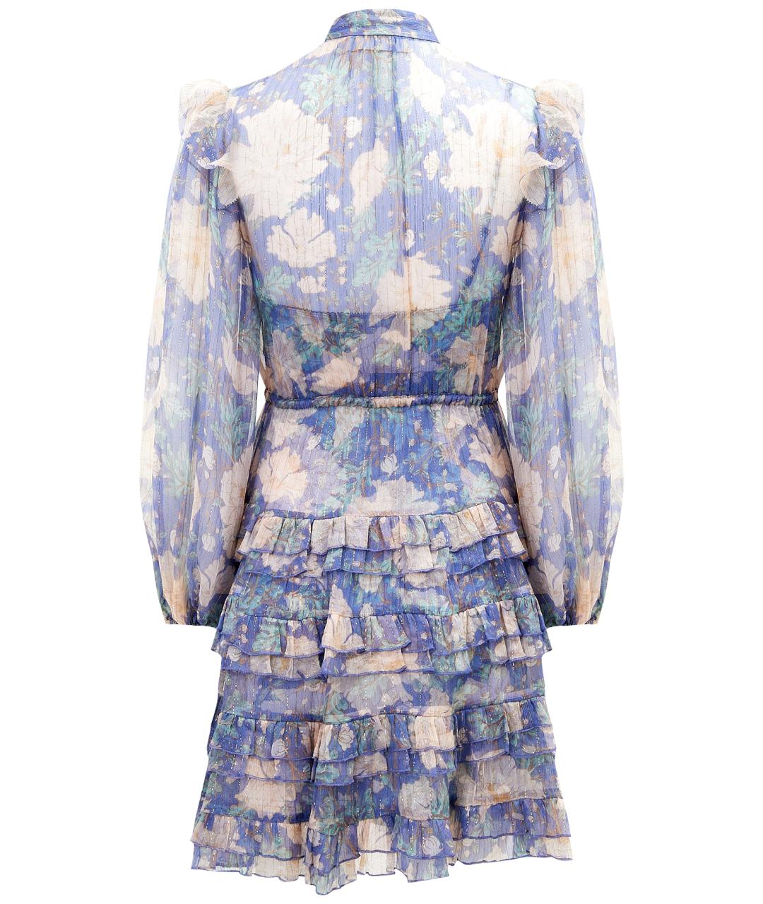 ZIMMERMANN Фиолетовое полиэстеровое вечернее платье, фото 10