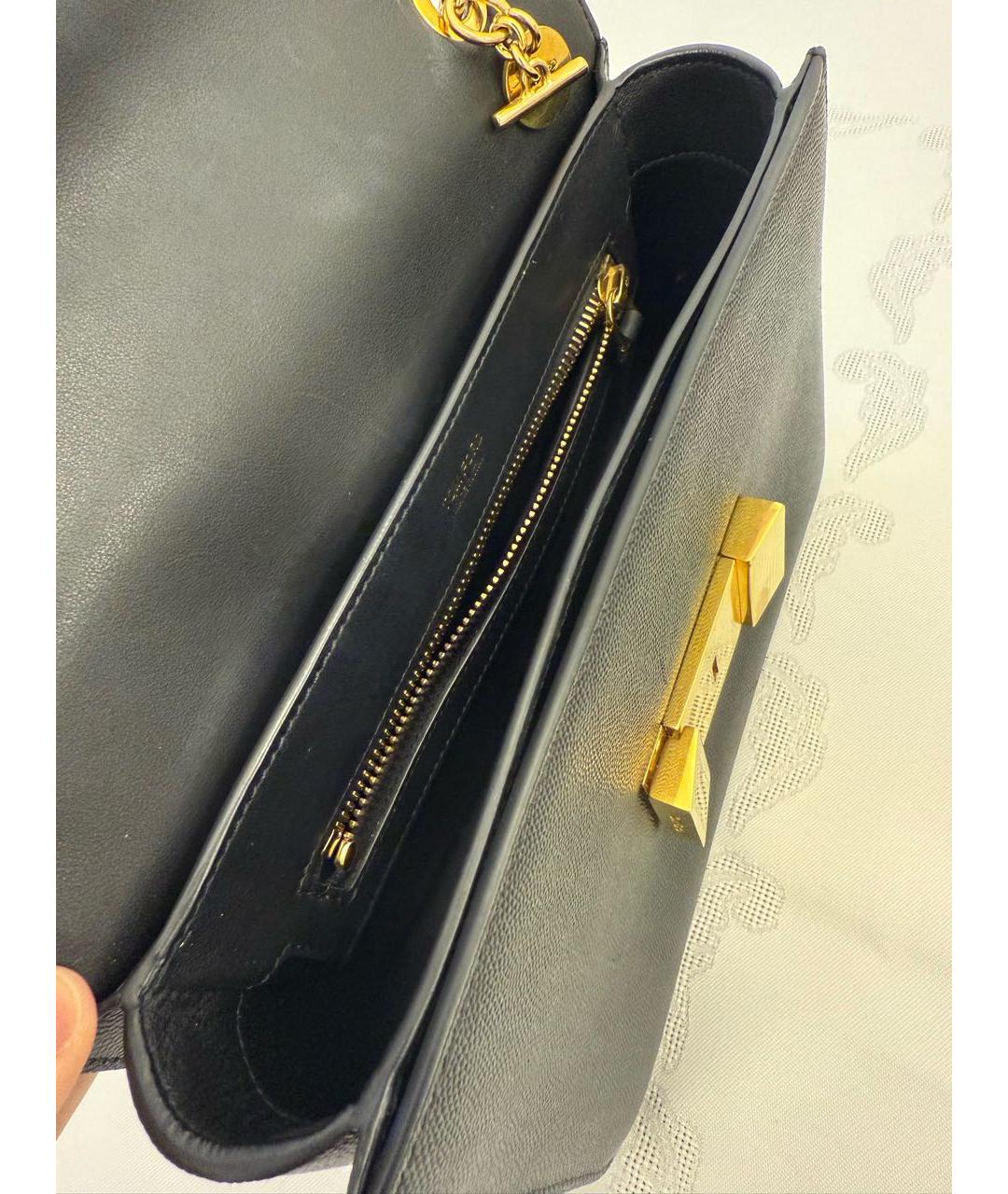 TOM FORD Черная кожаная сумка через плечо, фото 4