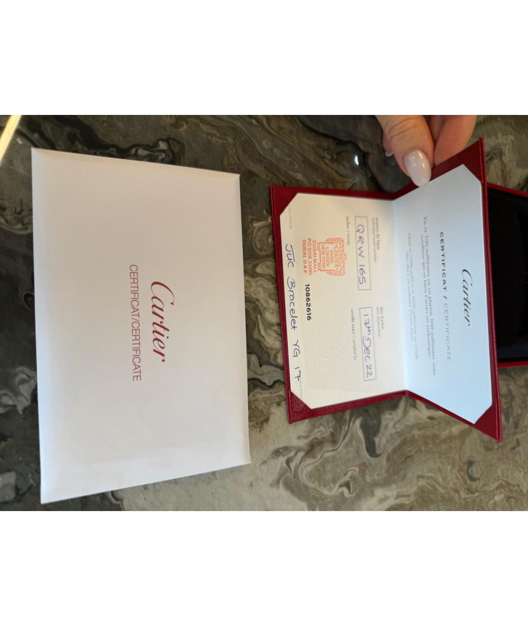 CARTIER Золотой браслет из желтого золота, фото 8