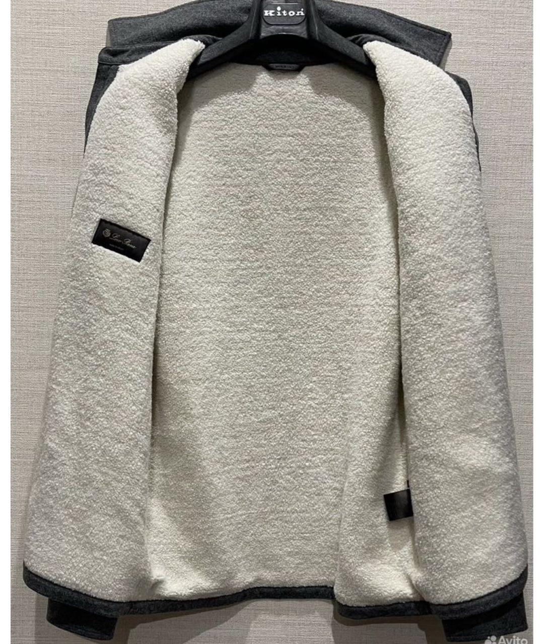 LORO PIANA Серая кашемировая куртка, фото 2