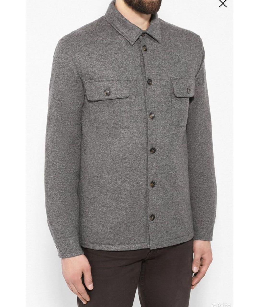 LORO PIANA Серая кашемировая куртка, фото 8