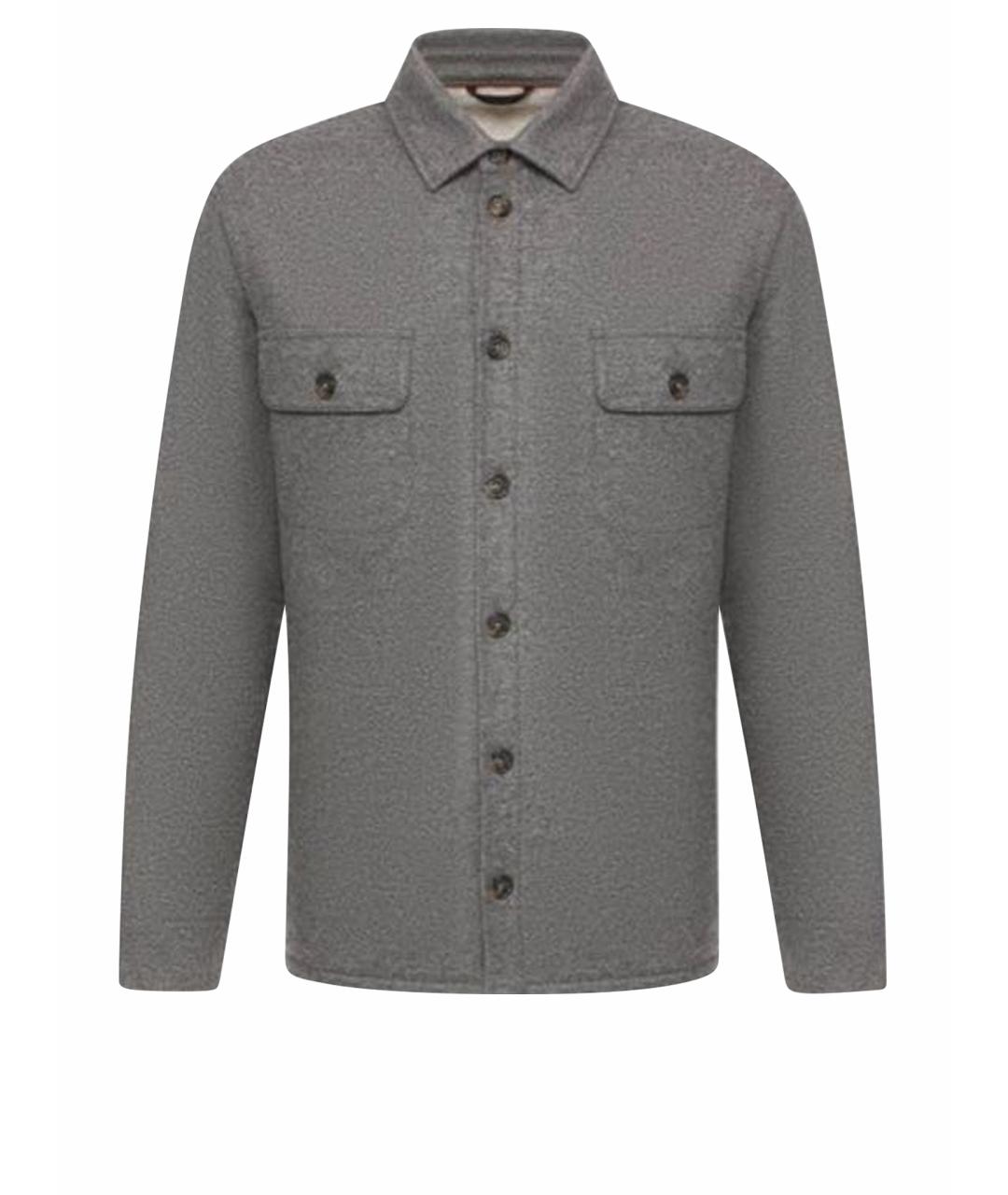 LORO PIANA Серая кашемировая куртка, фото 1