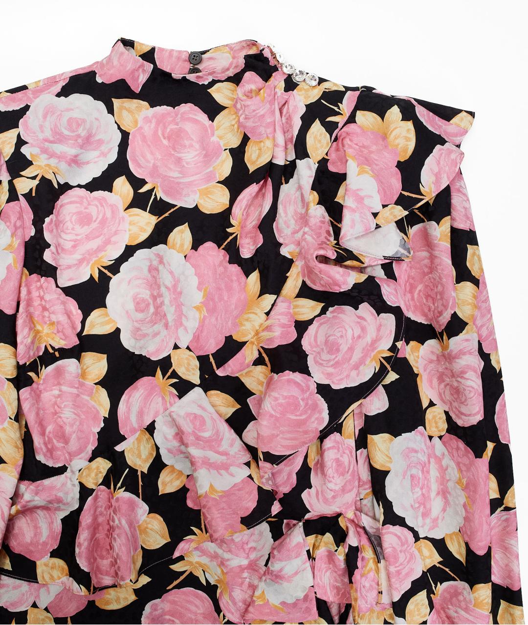 MIU MIU Розовое шелковое вечернее платье, фото 3