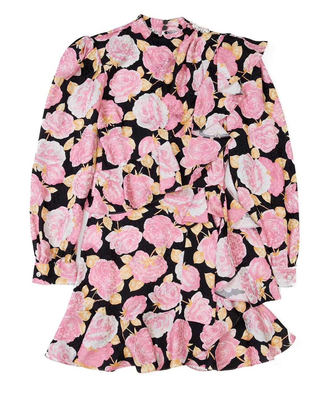 MIU MIU Розовое шелковое вечернее платье, фото 1