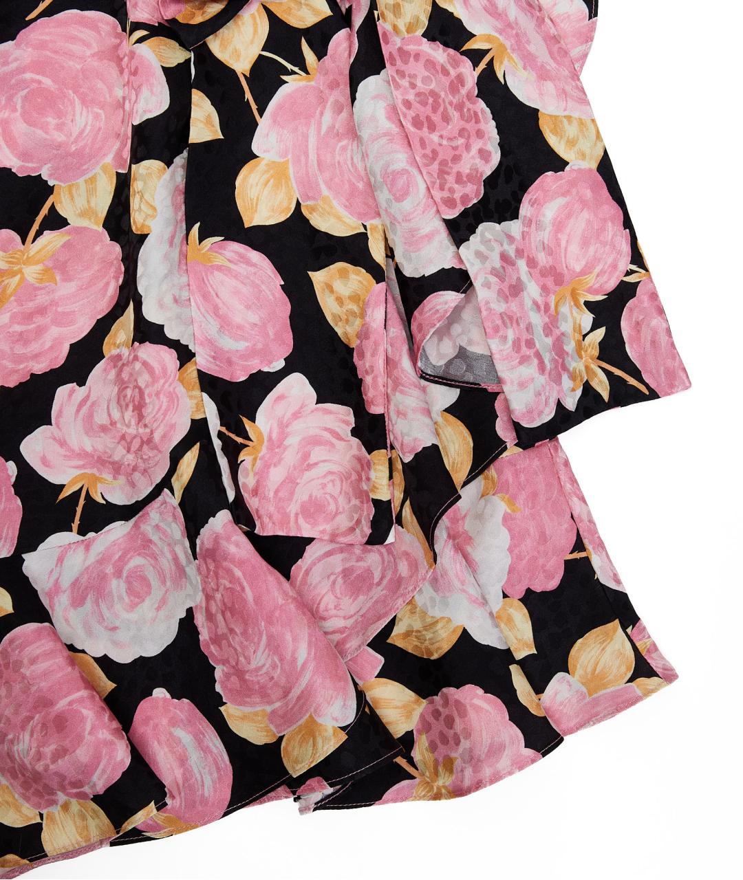 MIU MIU Розовое шелковое вечернее платье, фото 5