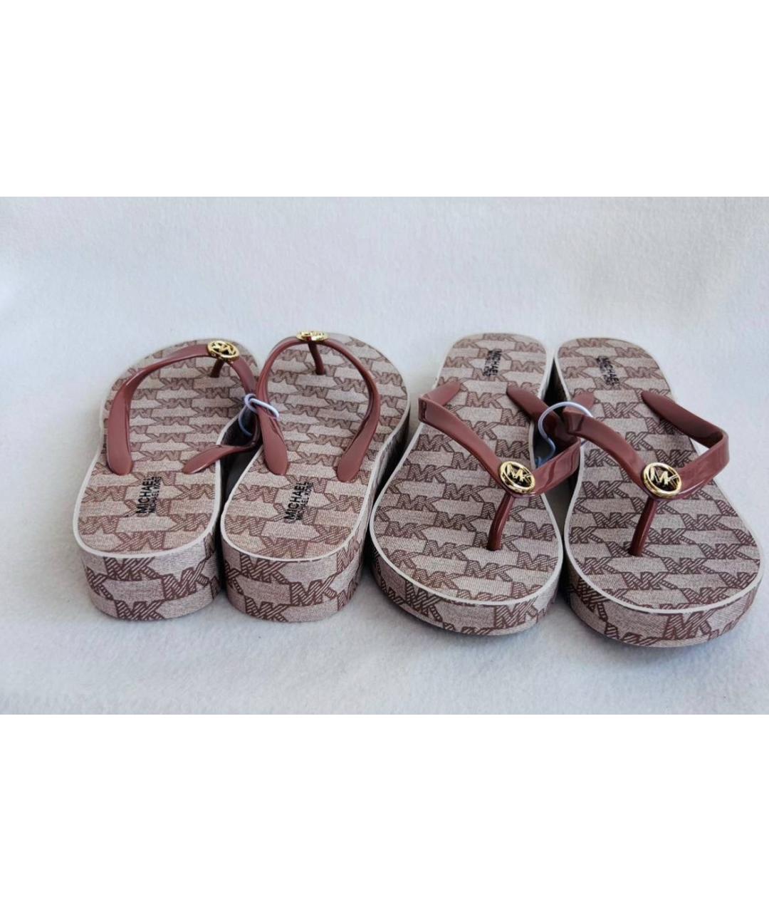 MICHAEL KORS Коричневые шлепанцы, фото 3