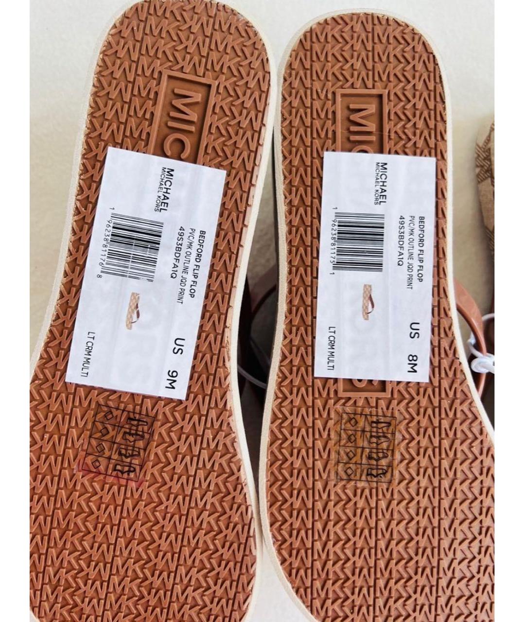 MICHAEL KORS Коричневые шлепанцы, фото 8