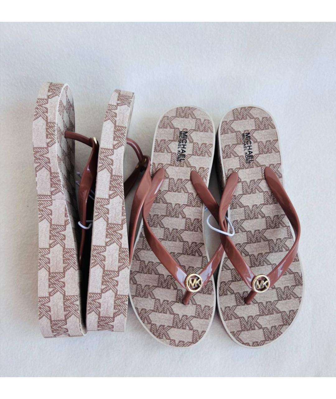 MICHAEL KORS Коричневые шлепанцы, фото 4
