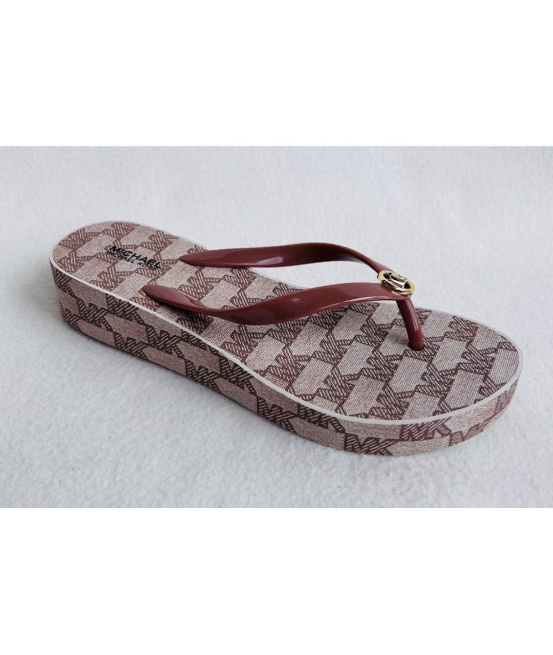 MICHAEL KORS Коричневые шлепанцы, фото 9