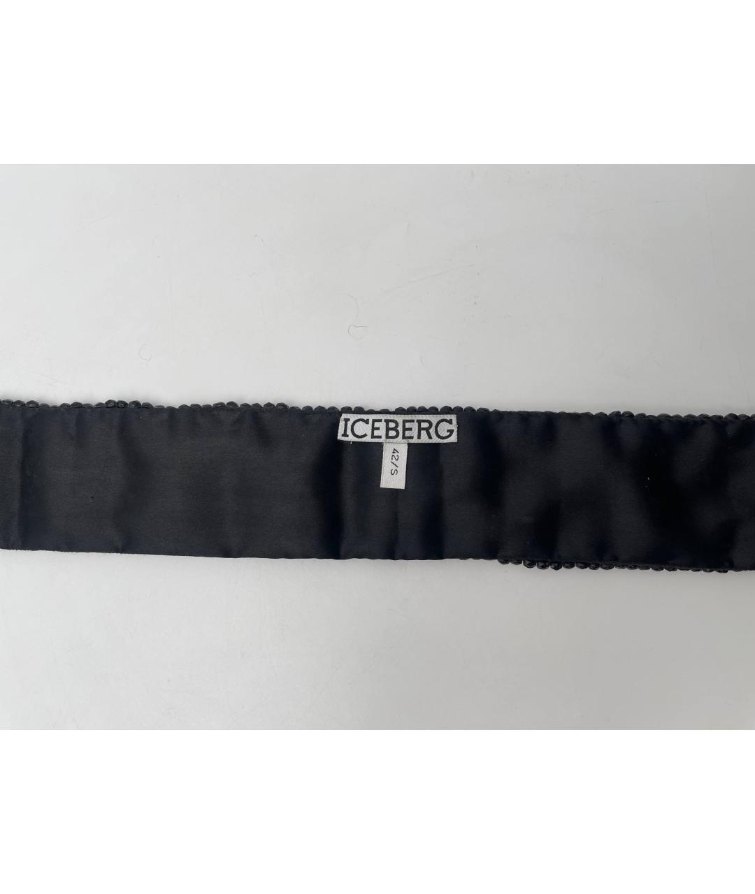 ICEBERG Черный ремень, фото 4