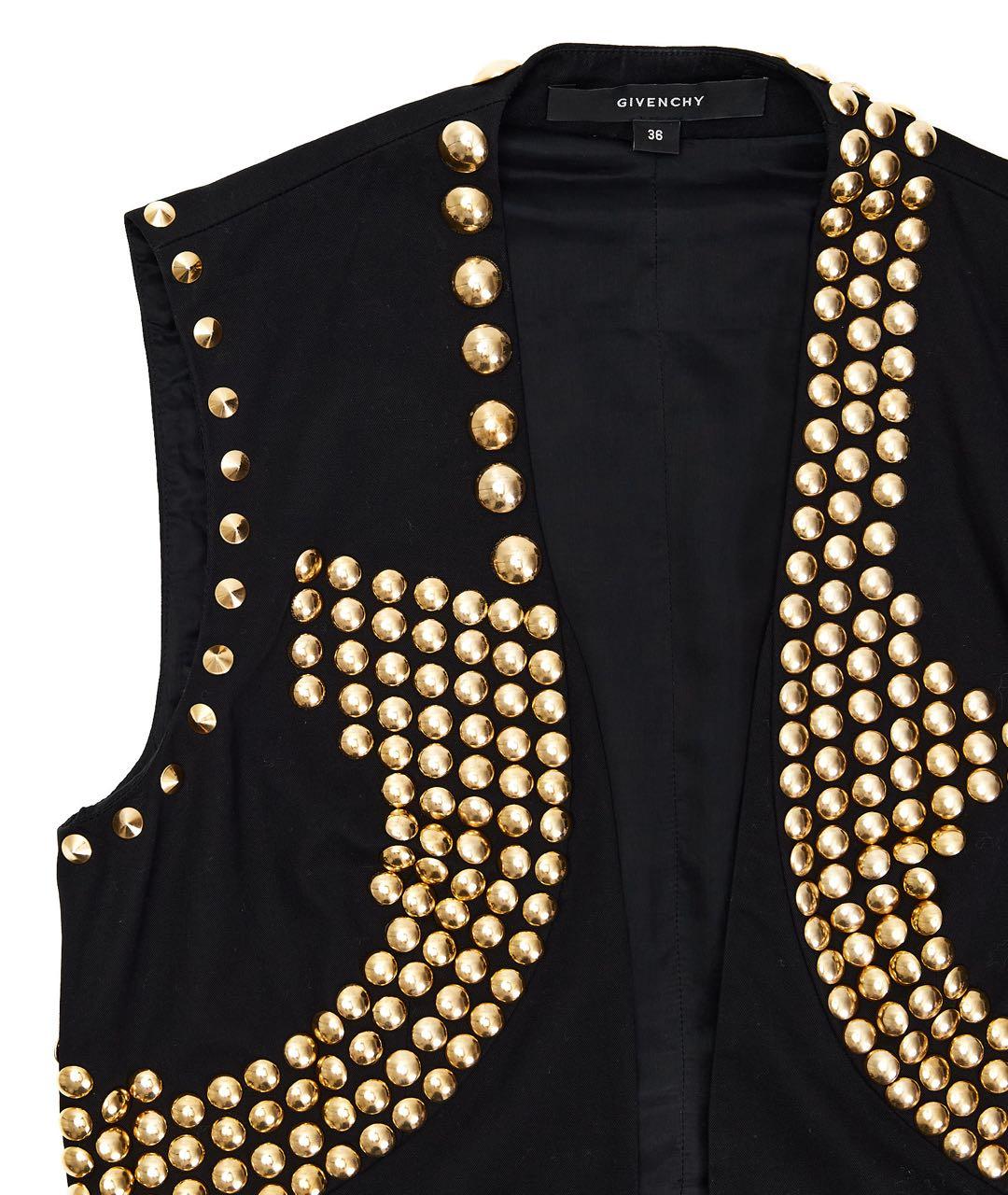 GIVENCHY Черный хлопковый жилет, фото 3