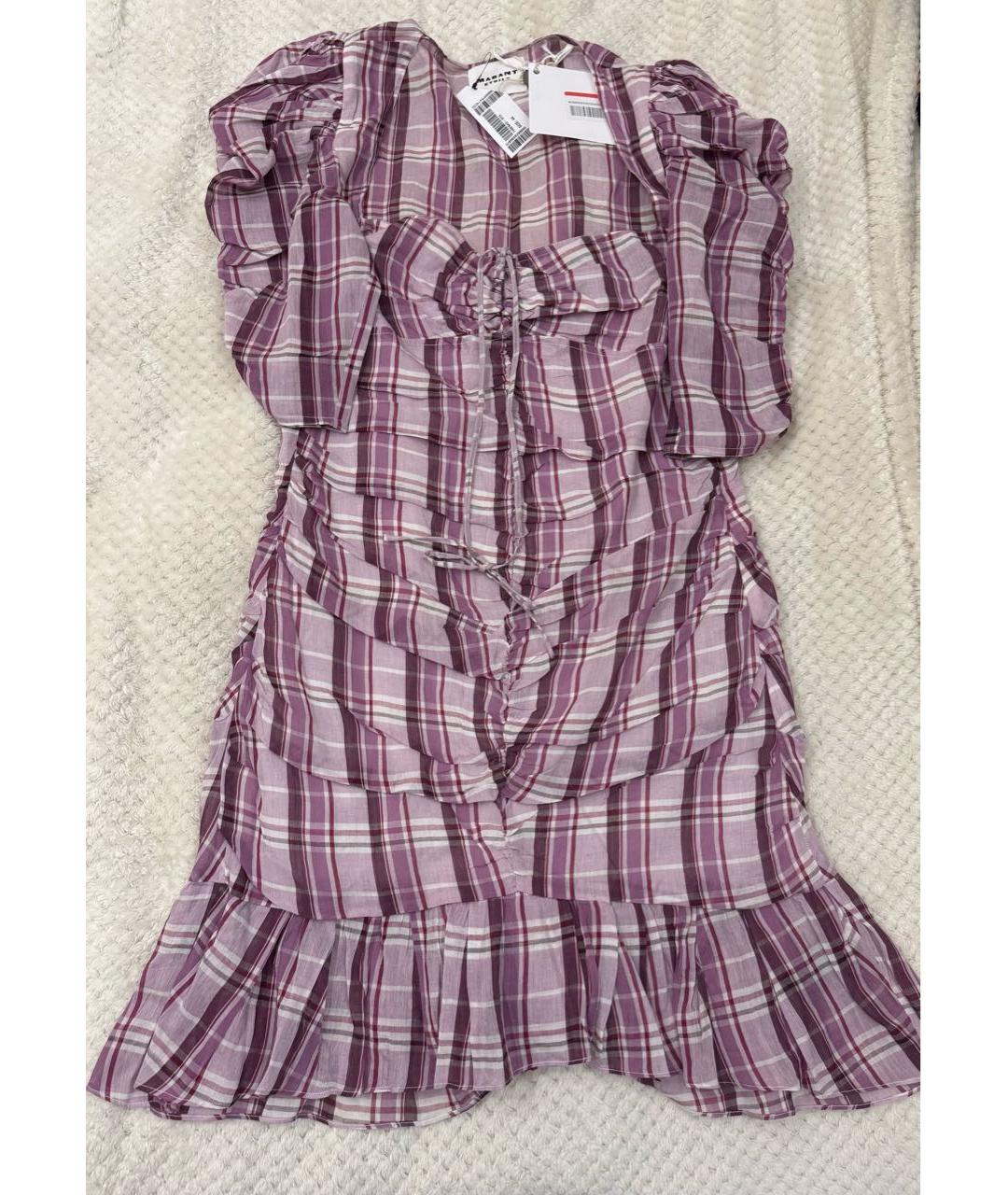 ISABEL MARANT ETOILE Розовое хлопковое повседневное платье, фото 2