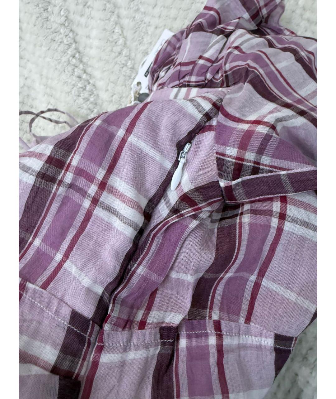 ISABEL MARANT ETOILE Розовое хлопковое повседневное платье, фото 8