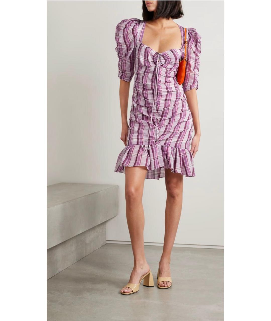 ISABEL MARANT ETOILE Розовое хлопковое повседневное платье, фото 6