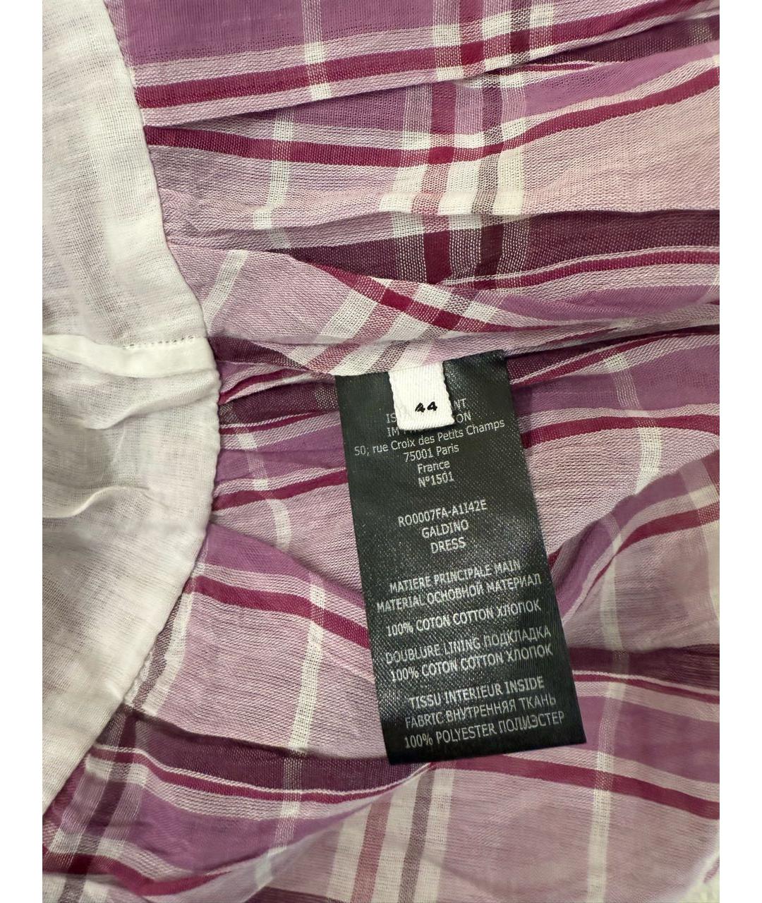 ISABEL MARANT ETOILE Розовое хлопковое повседневное платье, фото 3