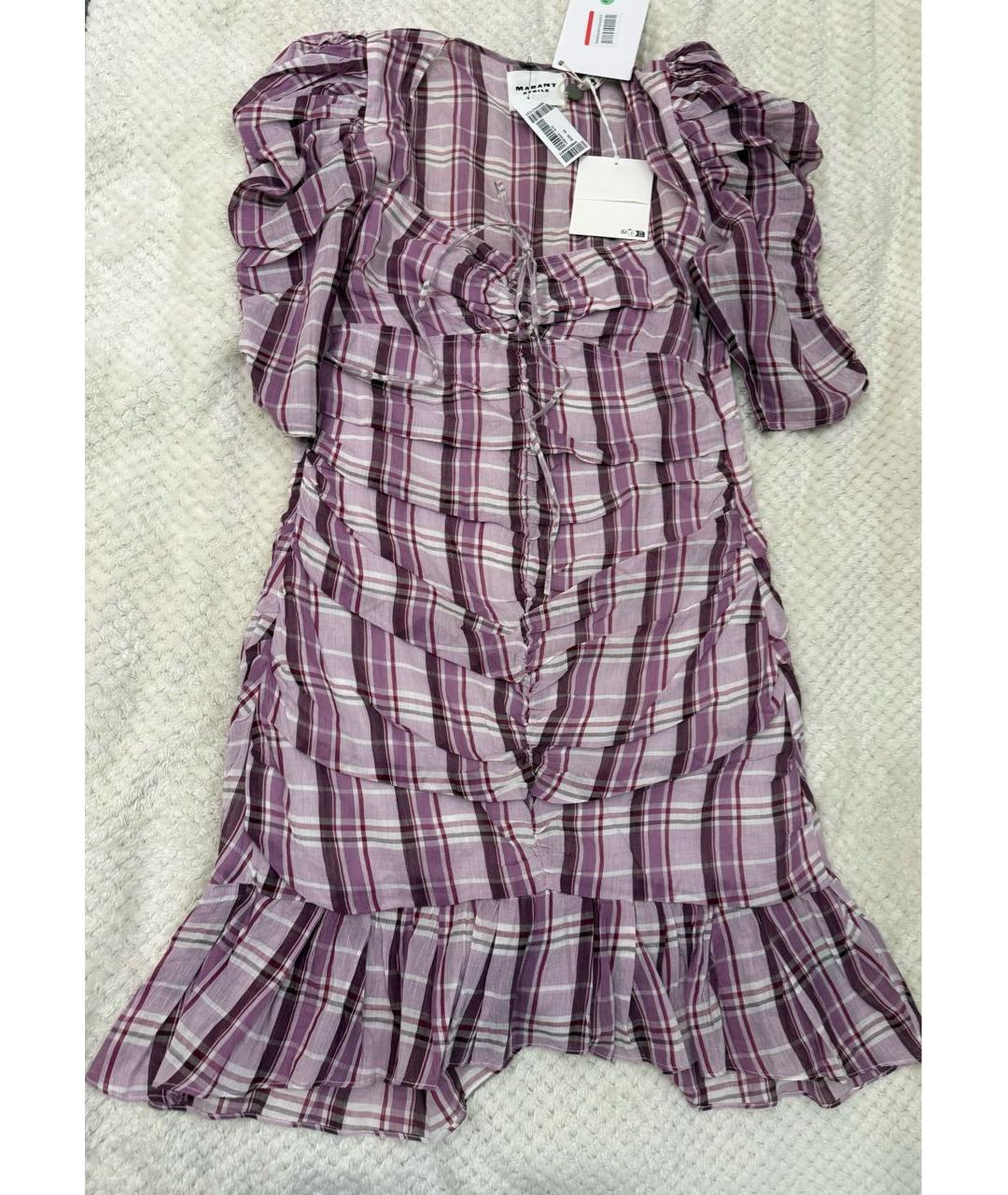 ISABEL MARANT ETOILE Розовое хлопковое повседневное платье, фото 5