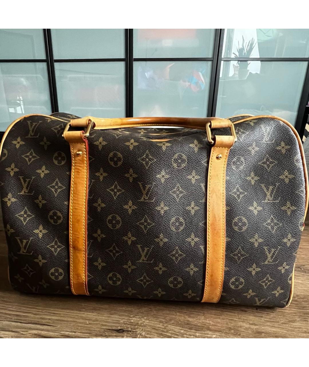 LOUIS VUITTON Коричневая дорожная/спортивная сумка из искусственной кожи, фото 4