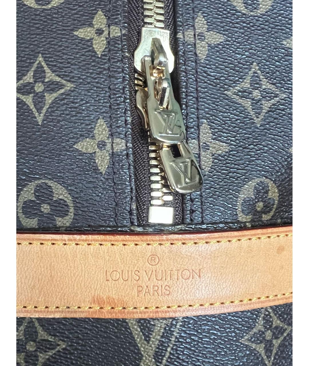 LOUIS VUITTON Коричневая дорожная/спортивная сумка из искусственной кожи, фото 6