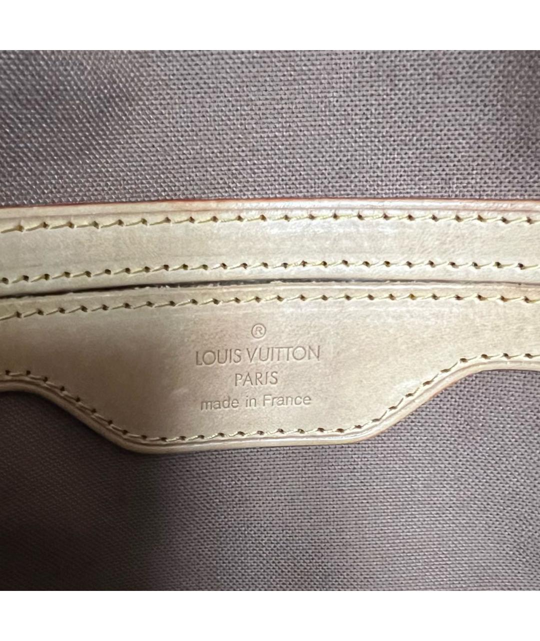 LOUIS VUITTON Коричневая дорожная/спортивная сумка из искусственной кожи, фото 7