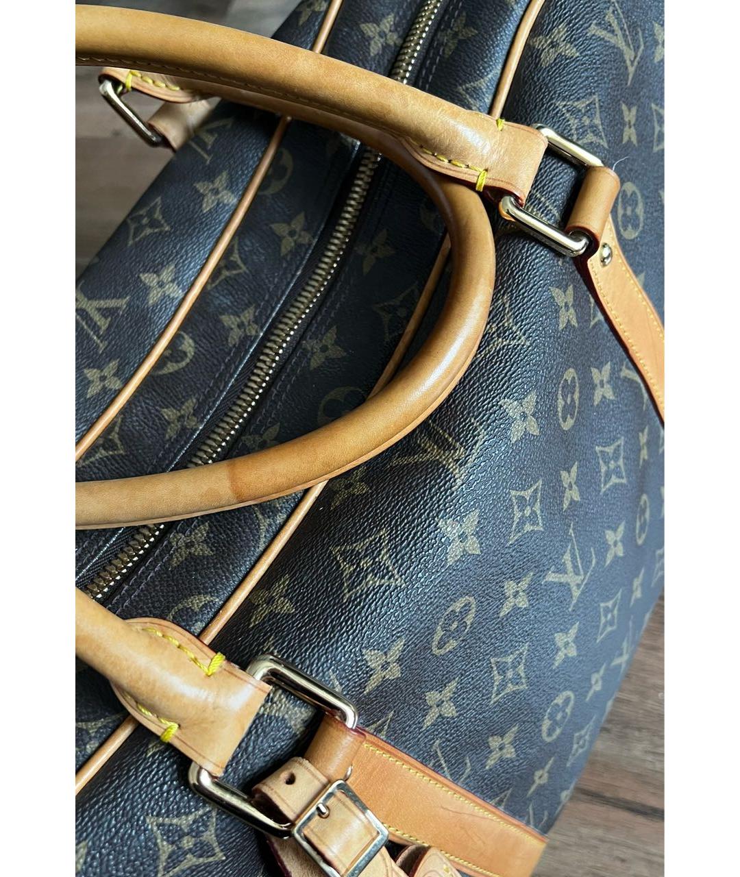 LOUIS VUITTON Коричневая дорожная/спортивная сумка из искусственной кожи, фото 8