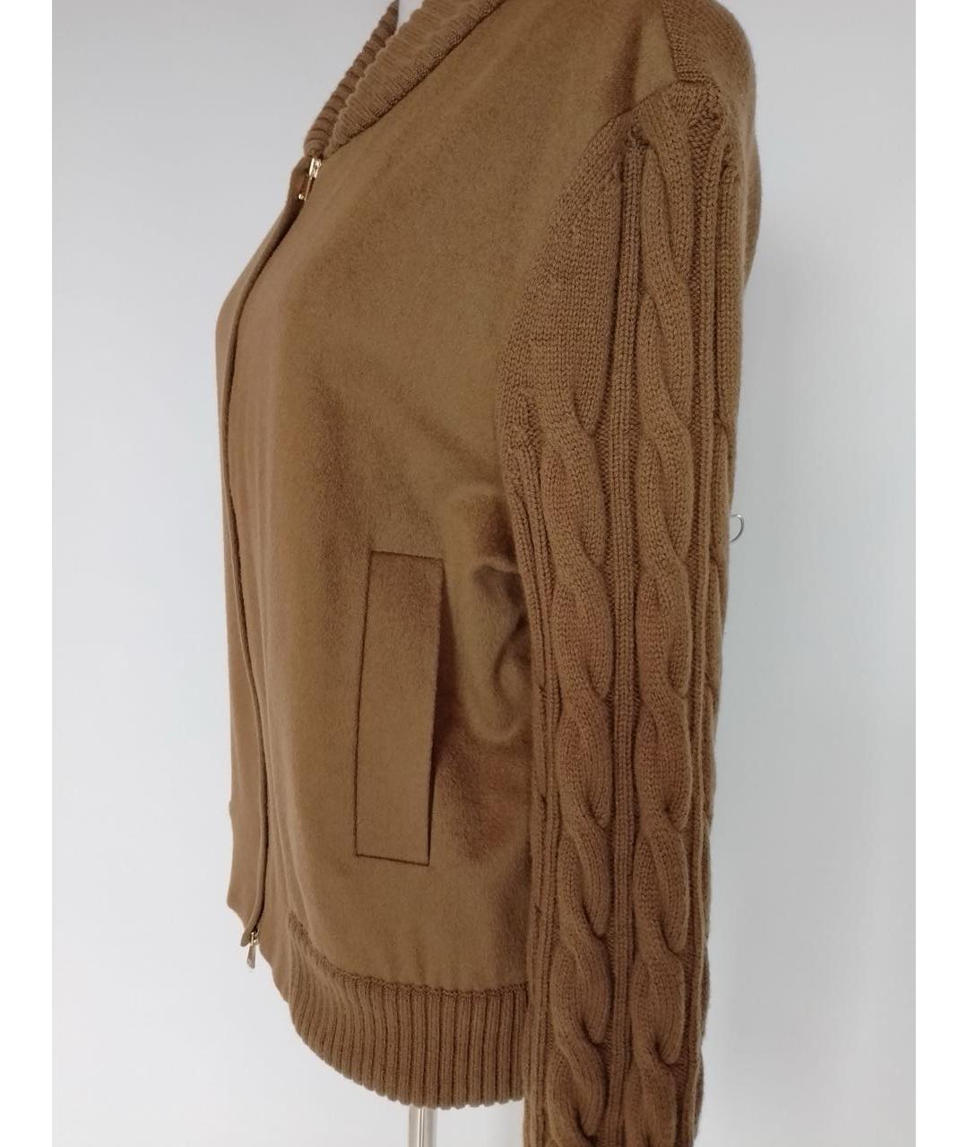 MAX MARA Коричневый шерстяной кардиган, фото 4