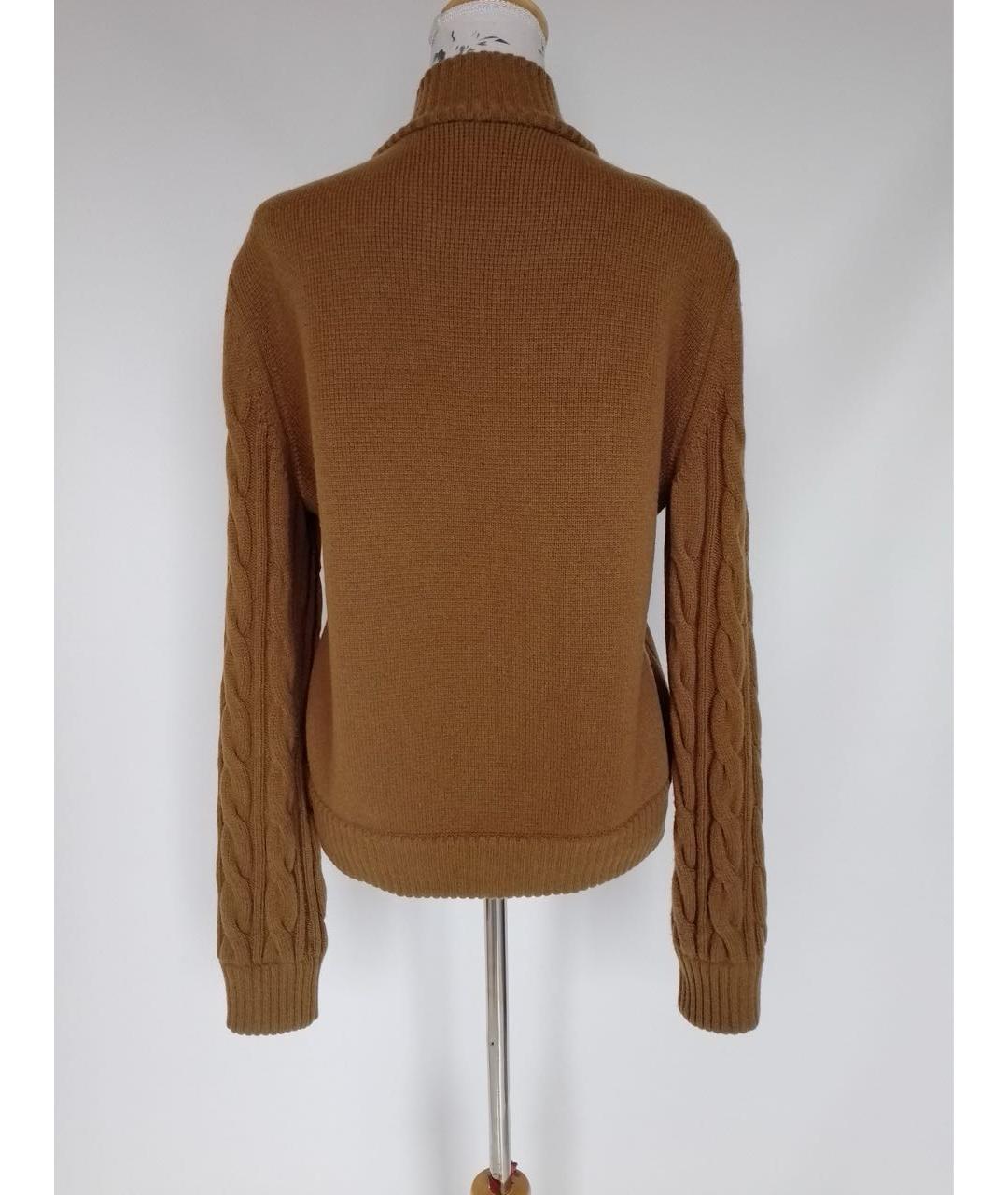 MAX MARA Коричневый шерстяной кардиган, фото 5
