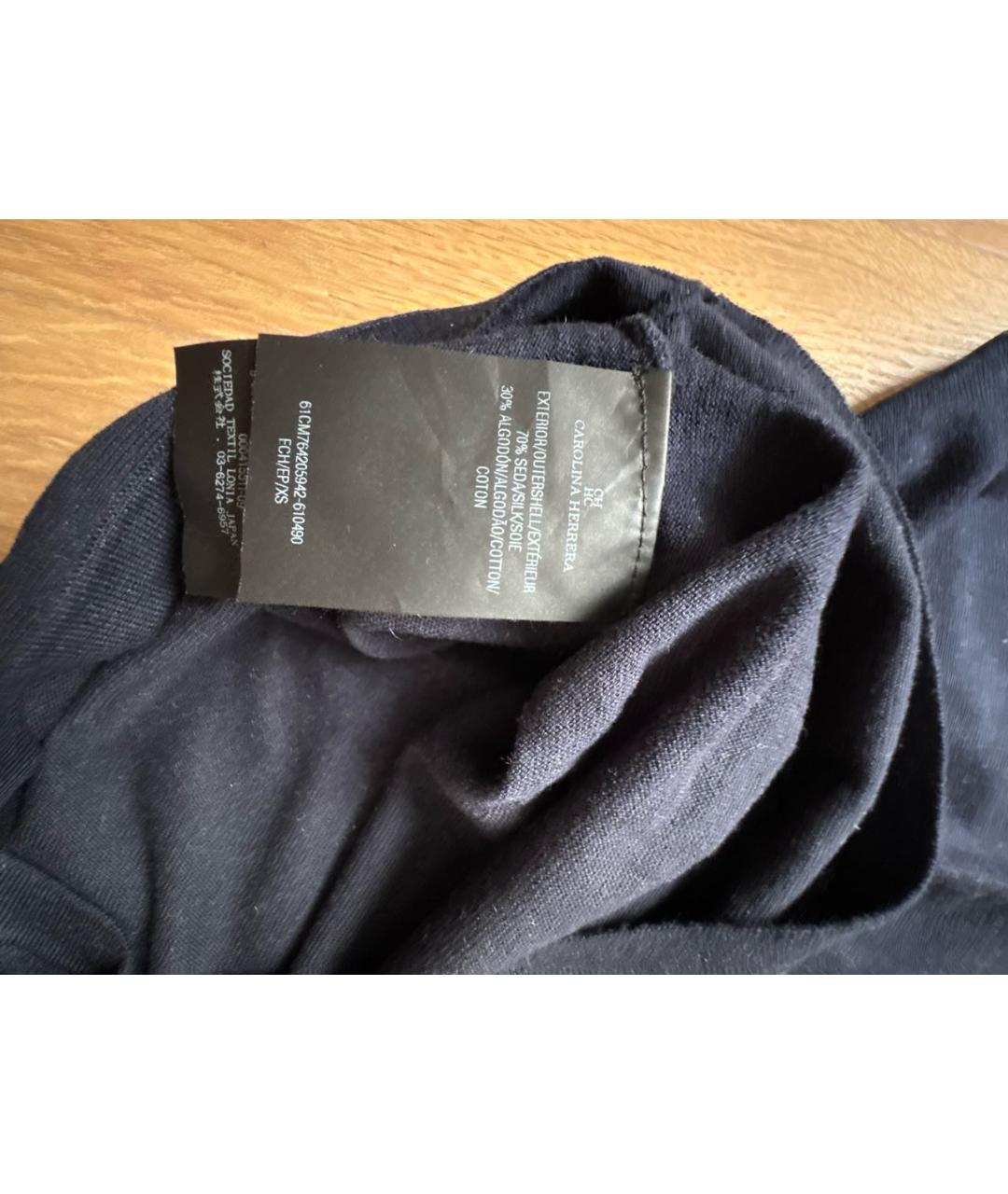 CAROLINA HERRERA Синий шелковый джемпер / свитер, фото 5