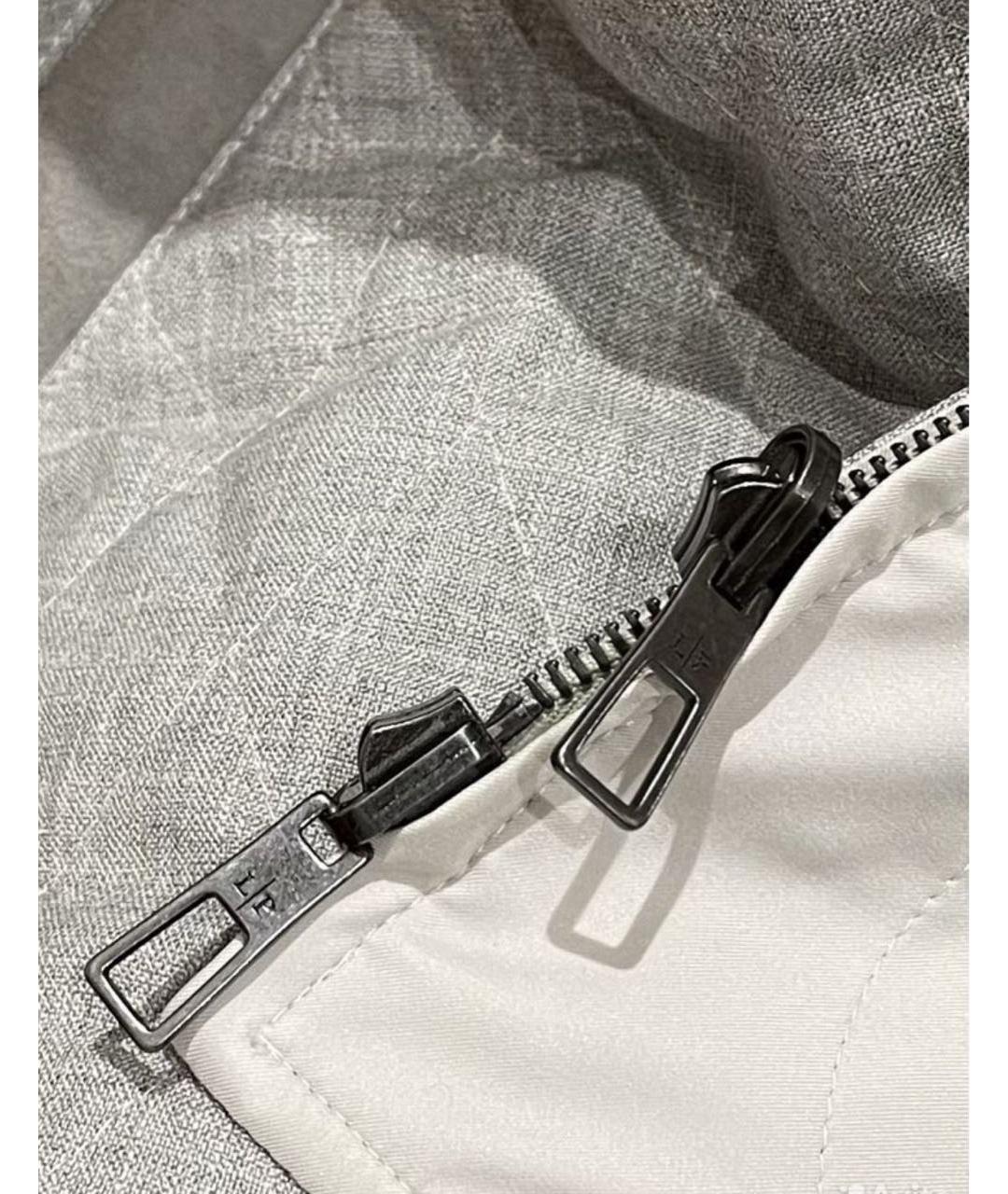 LORO PIANA Серый шерстяной жилет, фото 6