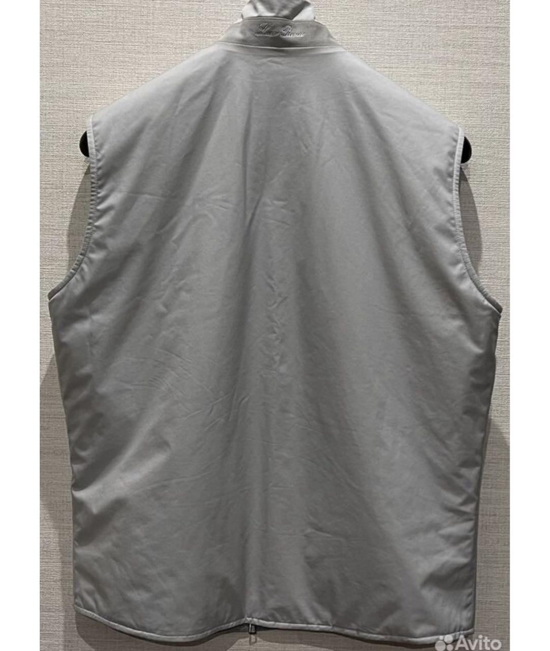 LORO PIANA Серый шерстяной жилет, фото 3