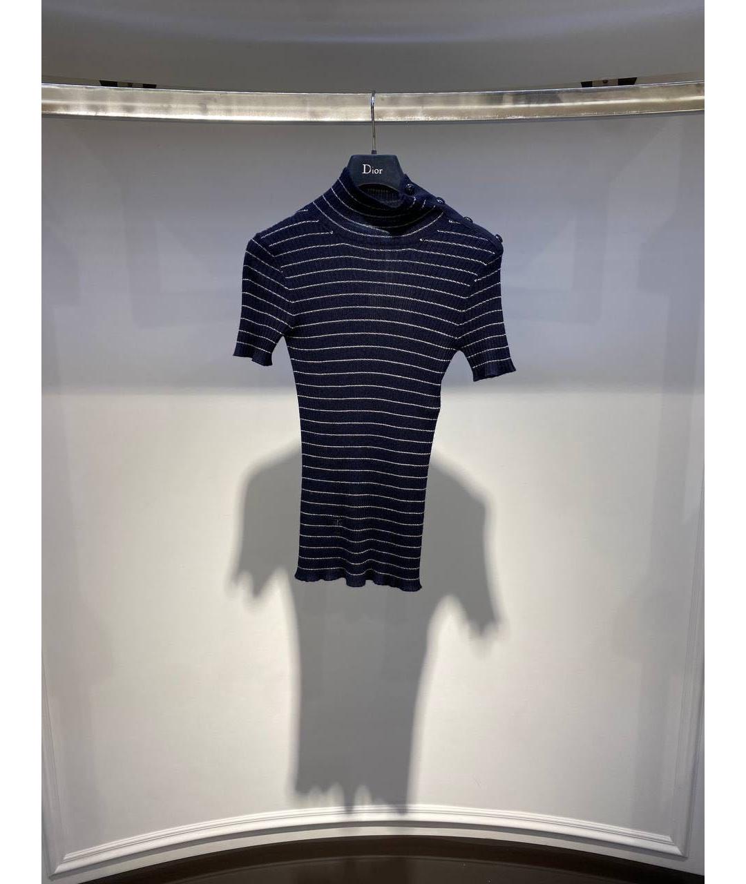 CHRISTIAN DIOR Темно-синяя водолазка, фото 2