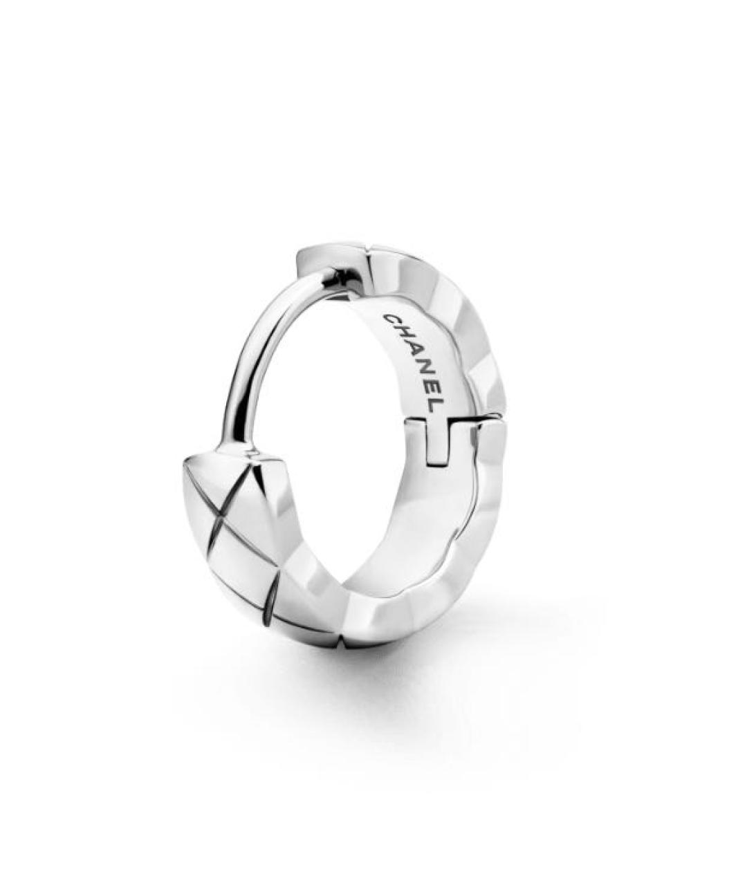 CHANEL Серебряные серьги из белого золота, фото 2