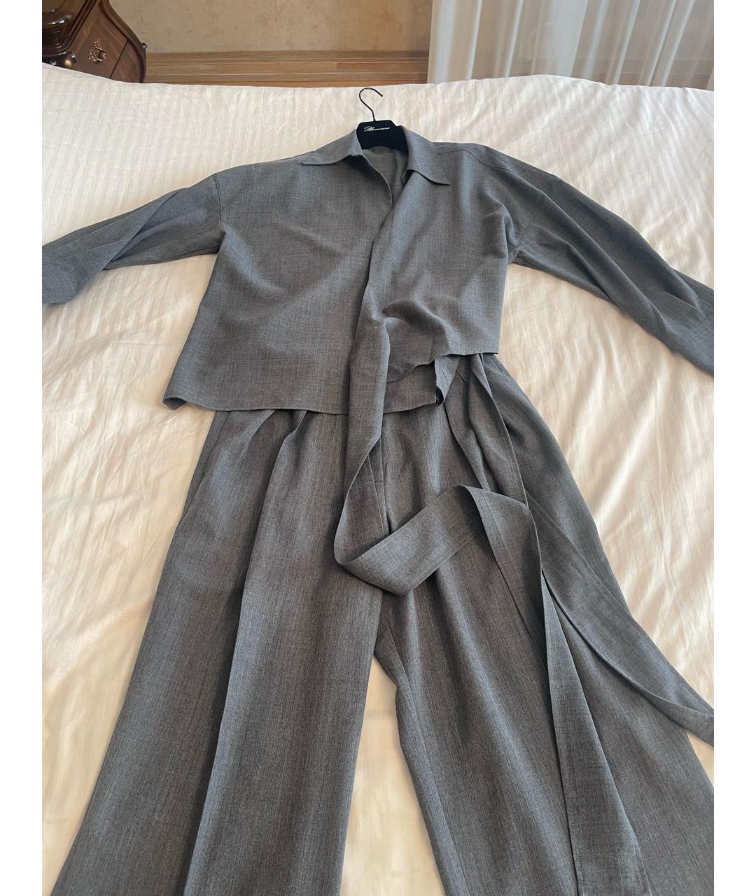 ROHE Серый полиэстеровый костюм с брюками, фото 6
