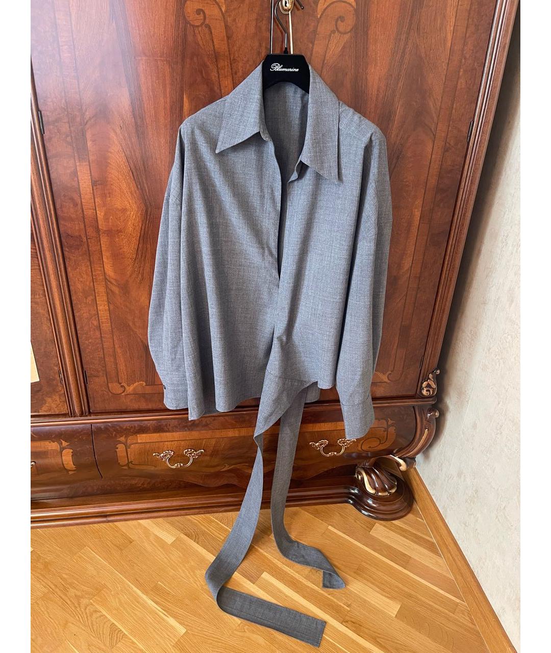 ROHE Серый полиэстеровый костюм с брюками, фото 7