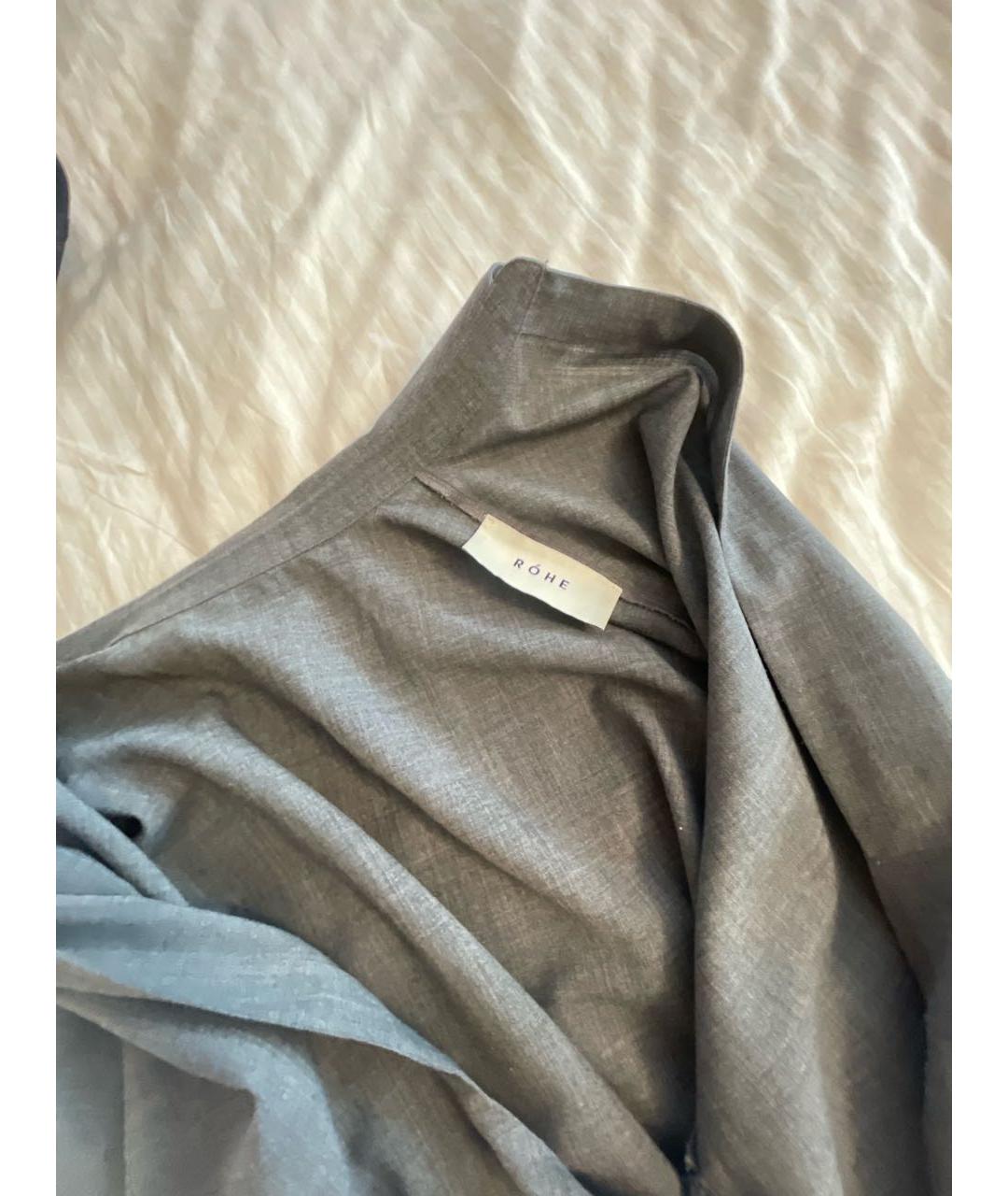 ROHE Серый полиэстеровый костюм с брюками, фото 3