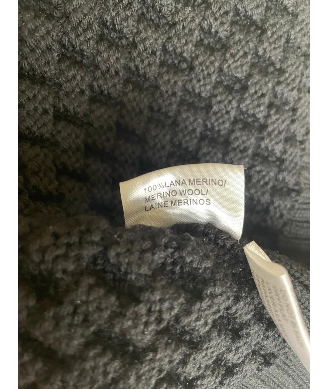 DRIES VAN NOTEN Черный шерстяной джемпер / свитер, фото 6