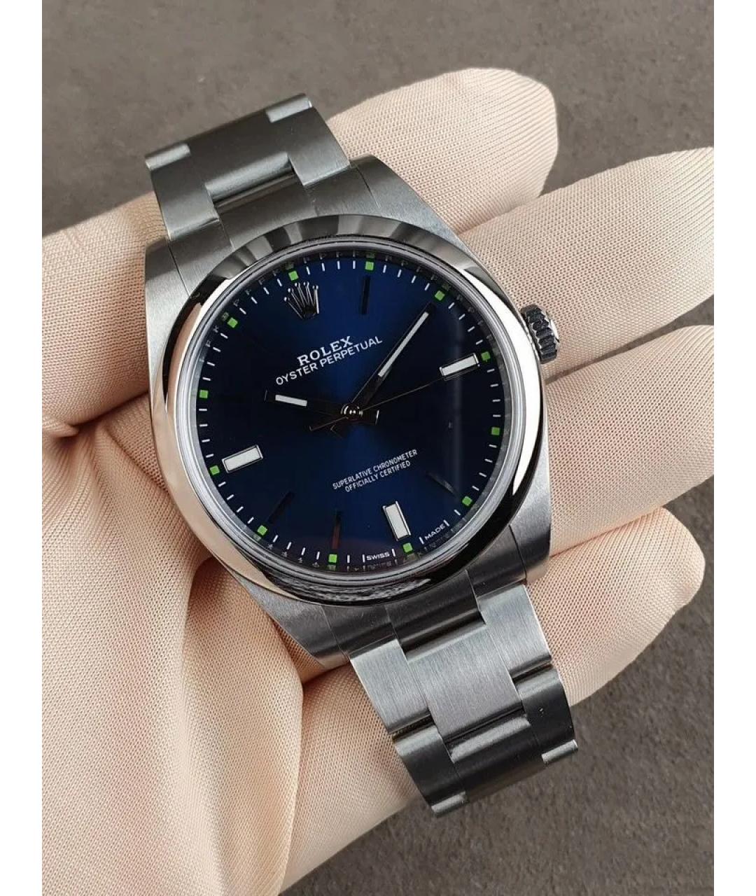 ROLEX Темно-синие часы, фото 3