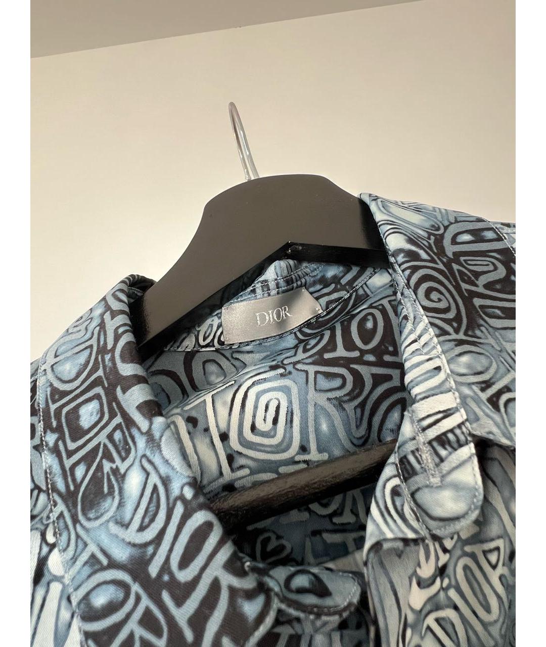 CHRISTIAN DIOR Синяя кэжуал рубашка, фото 5