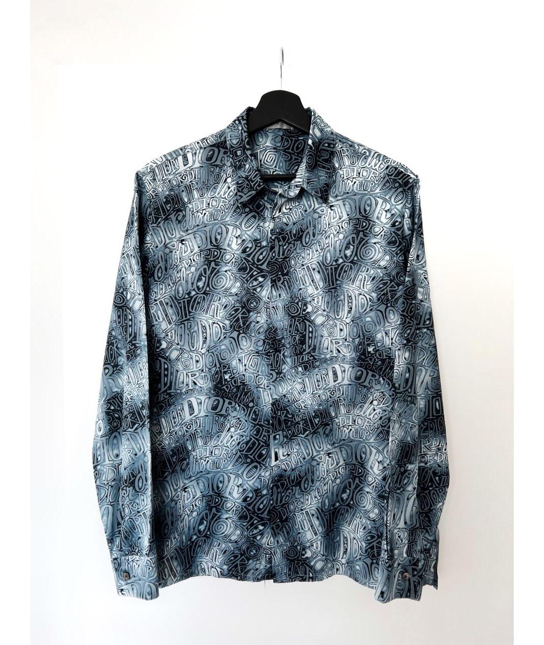 CHRISTIAN DIOR Синяя кэжуал рубашка, фото 7